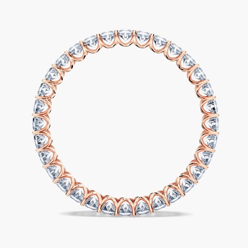 Pierścionek SAVICKI: różowe złoto, diamenty